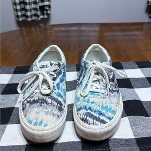 Vans Tie-Dye Blue and White Sneakers